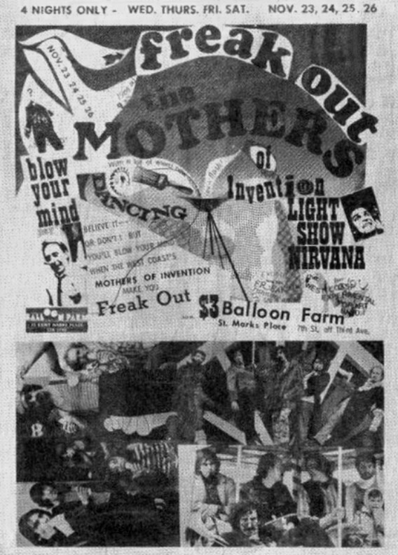 23+24+25+26/11/1966Balloon Farm, New York, NY